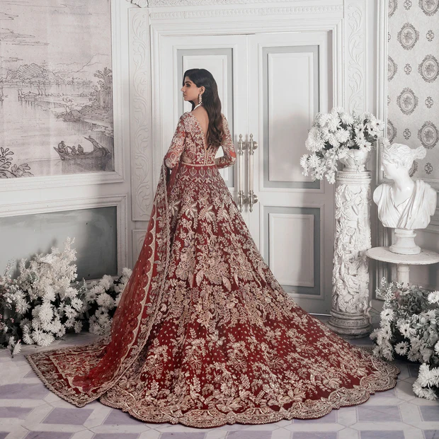 Maroon Bridal Maxi